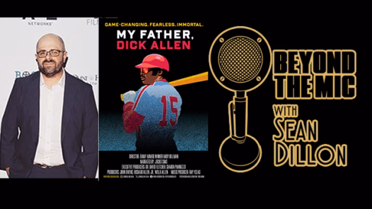 Andy Billman / My Father Dick Allen Poster / Beyond the Mic with Sean Dillon Logo